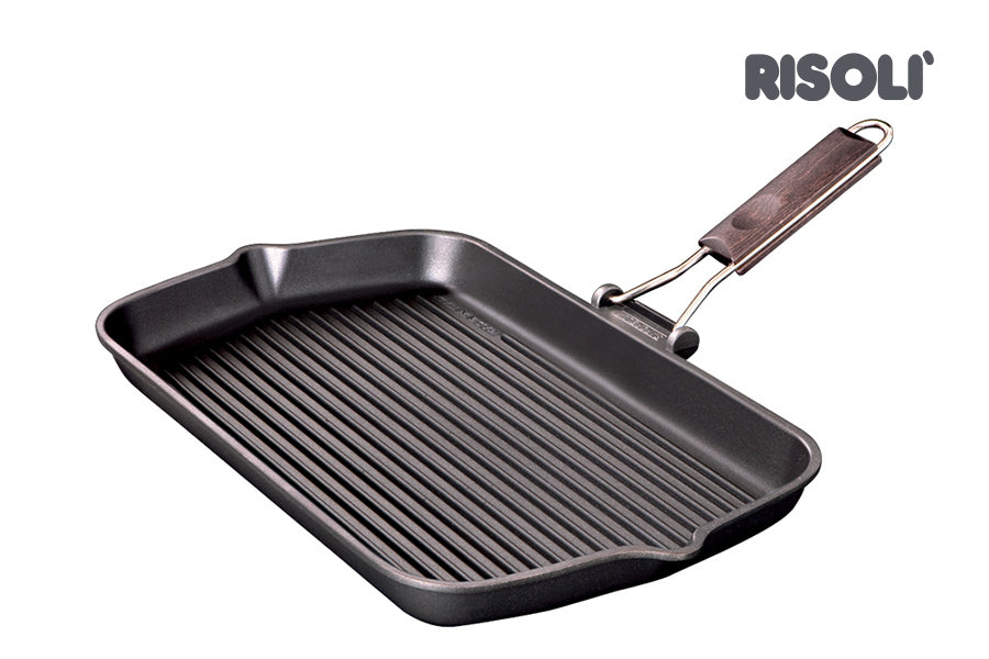 Risoli saporella Poêle grill antiadhésive, aluiniu, noir,20 x 20 x 2 Risoli saporella Poêle grill antiadhésive, aluiniu, noir,20 x 20 x 2