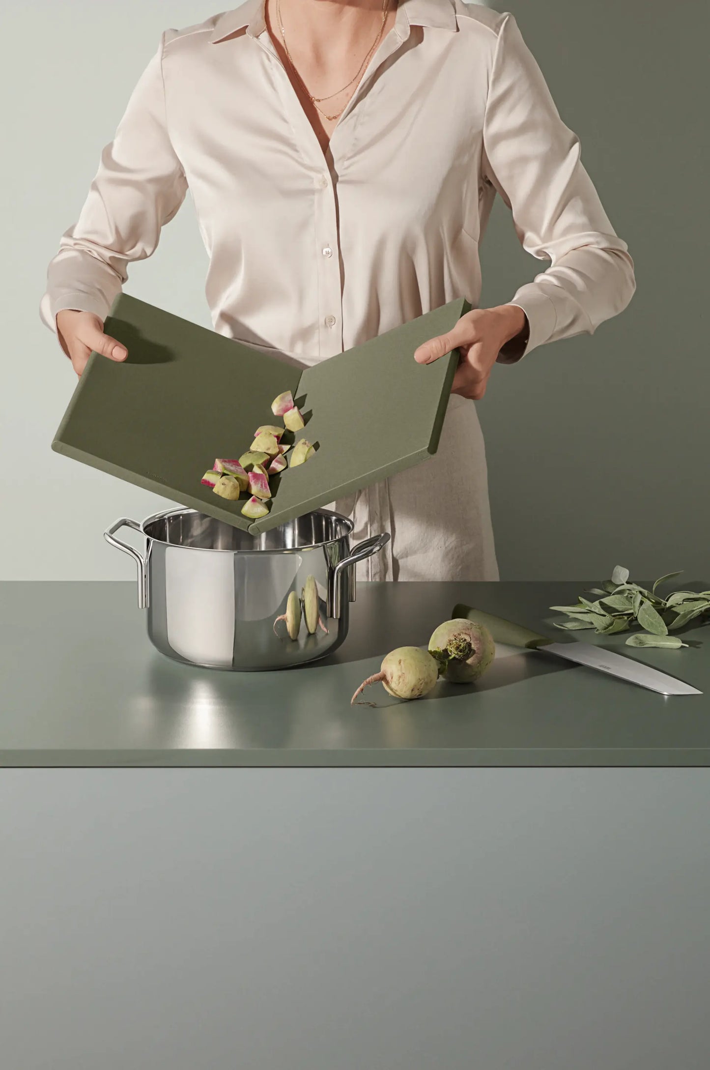 DoubleUp Cutting Board Green Tool - Eva Solo